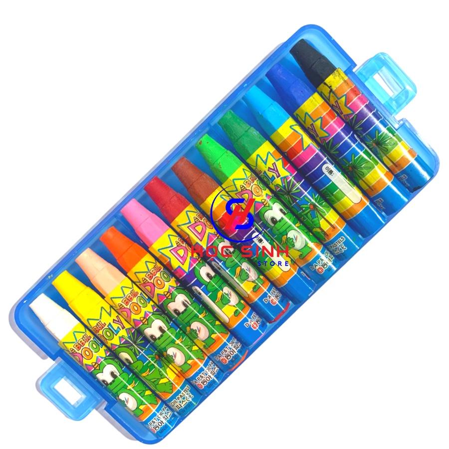 Hộp 12 bút sáp màu Dooly Hàn Quốc
