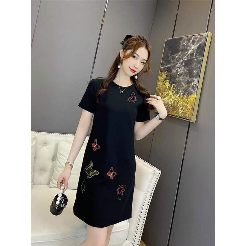 HÀNG NHẬP - ĐẦM SUÔNG ĐÍNH ĐÁ NỔI