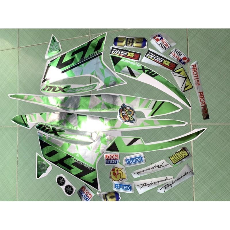 Tem exciter 150 xanh lá crom