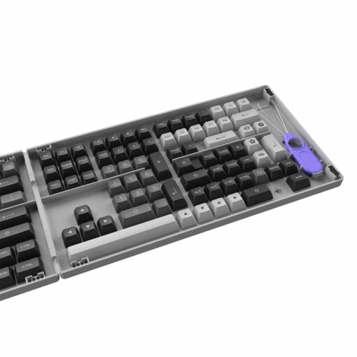 Keycap cho Bàn Phím Cơ AKKO Hàng Chính Hãng Black & Sliver ASA Profile | EZPC