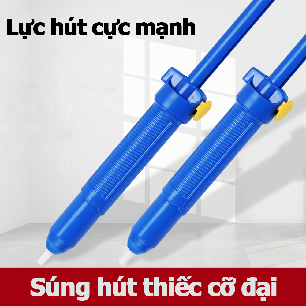 Dụng cụ hút thiếc hàn loại to với tay cầm có vân chống trượt