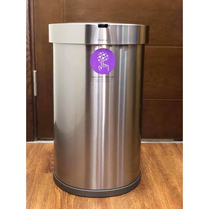 Thùng Rác Cảm Ứng 45L Simplehuman, Chất Liệu Thép Không Gỉ, Nhập Đức