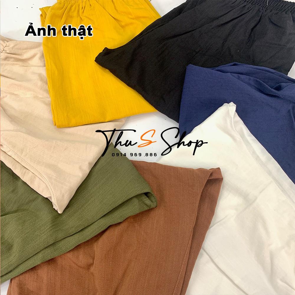 Quần Baggy Nữ Nhiều Màu Ống Rộng Chất Đũi Thái Mát mặc nhà đi chơi du lịch siêu xinh