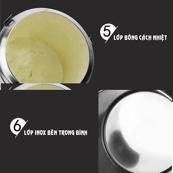 Bình Ủ Trà Giữ Nhiệt Inox 304 Dung Tích 50 Lít Cao Cấp