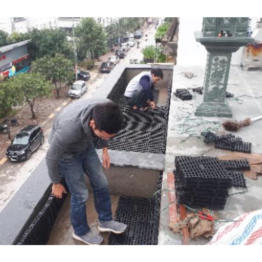 VỈ THOÁT NƯỚC NGẦM ECOCELL-500 : Công nghệ mới.Độ bền cao.Giải pháp thoát nước sân vườn, sân chơi, vườn trên mái