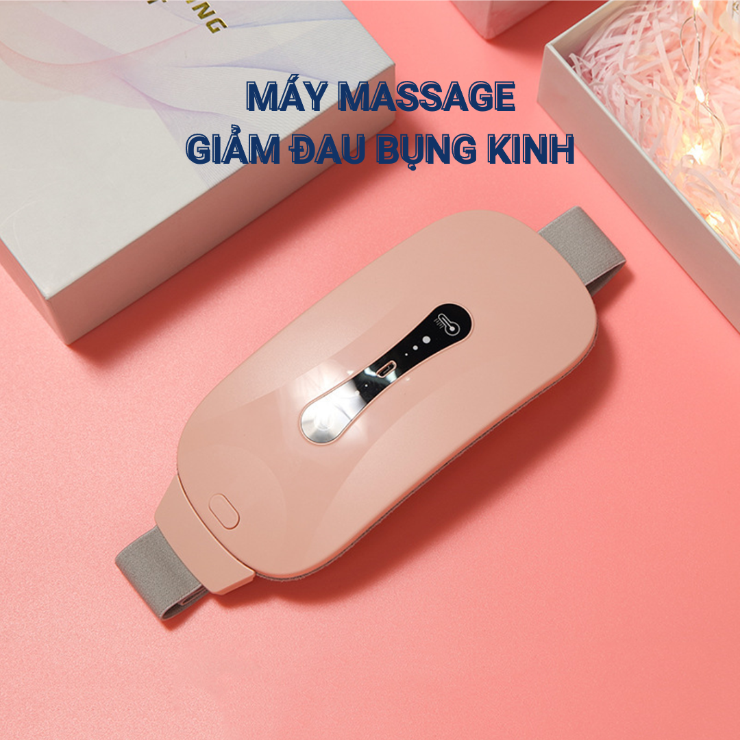 Máy Làm Ấm Giảm Đau Bụng Kinh, Đai Chườm Nóng Bụng Kinh Massage Giảm Đau Cho Phụ Nữ Đến Kỳ Kinh Nguyệt