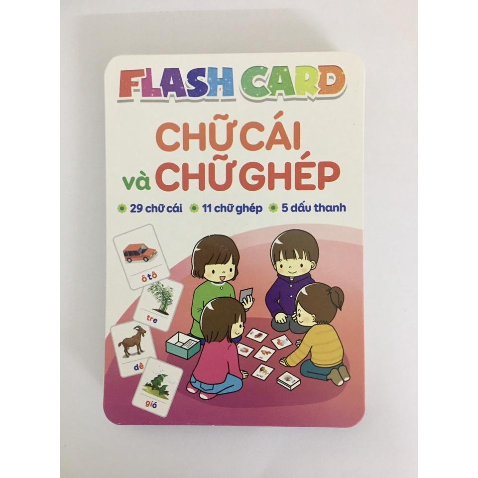 Bộ Thẻ Học Thông Minh Flashcards Giúp Bé Học Chữ Cái, Số Đếm và Chữ Ghép Tiếng Việt