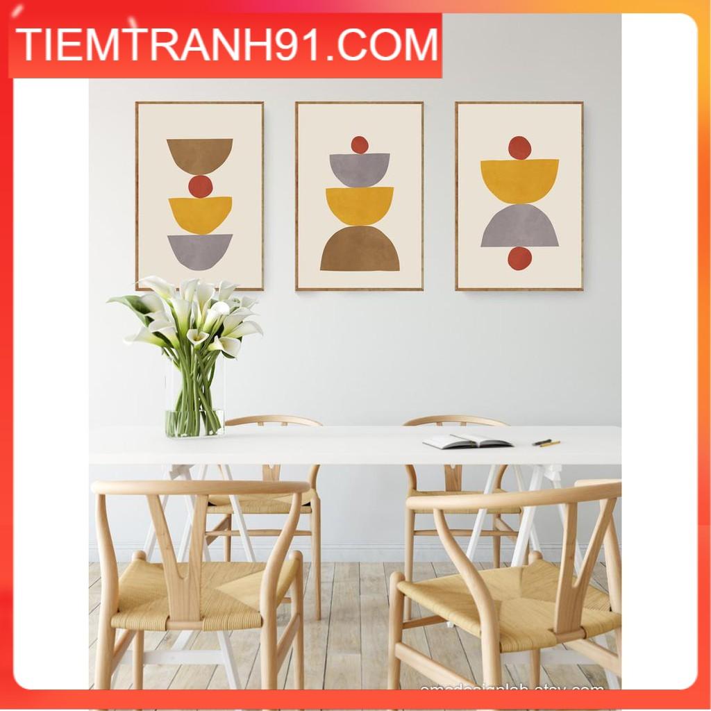 Tranh treo tường | Bộ 3 tranh Kitchen Printable Wall Art, MidCentury Kitchen Prints