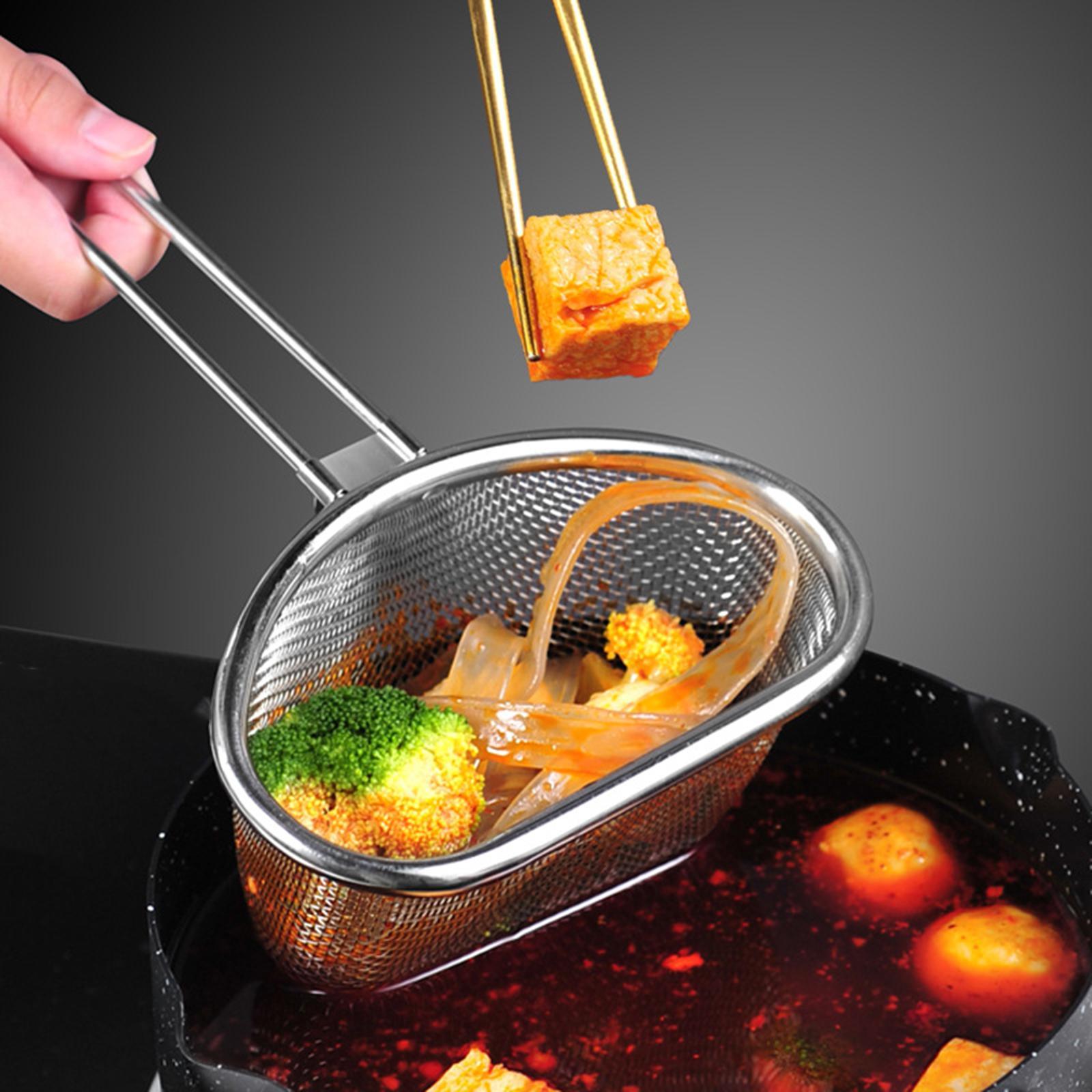 Mesh Strainer with Handle Noodle Strainer for home kitchen