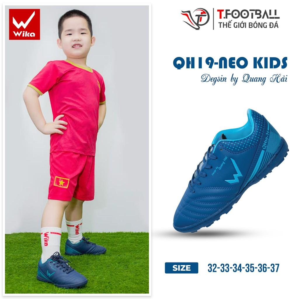 Giày Đá Bóng Trẻ Em WIKA QH19 NEO Chính Hãng KID Da Microfiber Siêu Mềm Mại