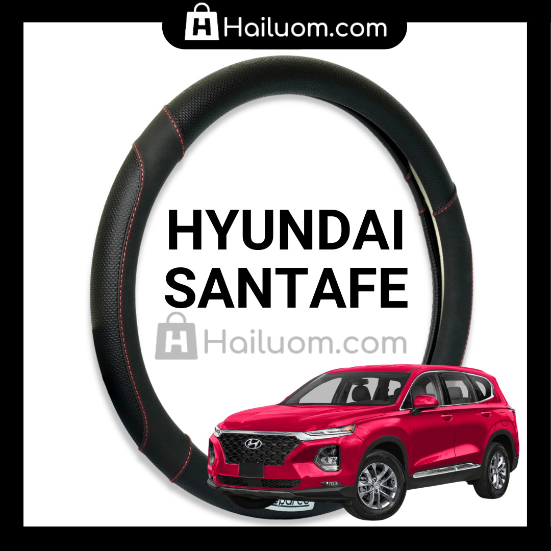 Bọc Vô Lăng ô tô HYUNDAI SANTAFE | Bọc Vô Lăng cao cấp Sparco Italy
