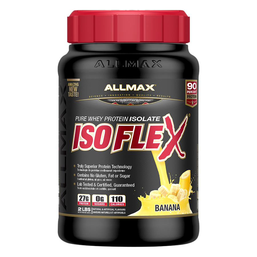 [THỰC PHẨM DINH DƯỠNG THỂ THAO] Whey Protein Tăng Cơ Allmax ISOFLEX BANANA 2lbs (907G)