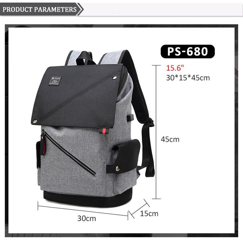 BALO LAPTOP THỜI TRANG ĐA DỤNG CHÍNH HÃNG POSO 681 ,LAPTOP 15.6 INCH PHÙ HỢP NAM NỮ