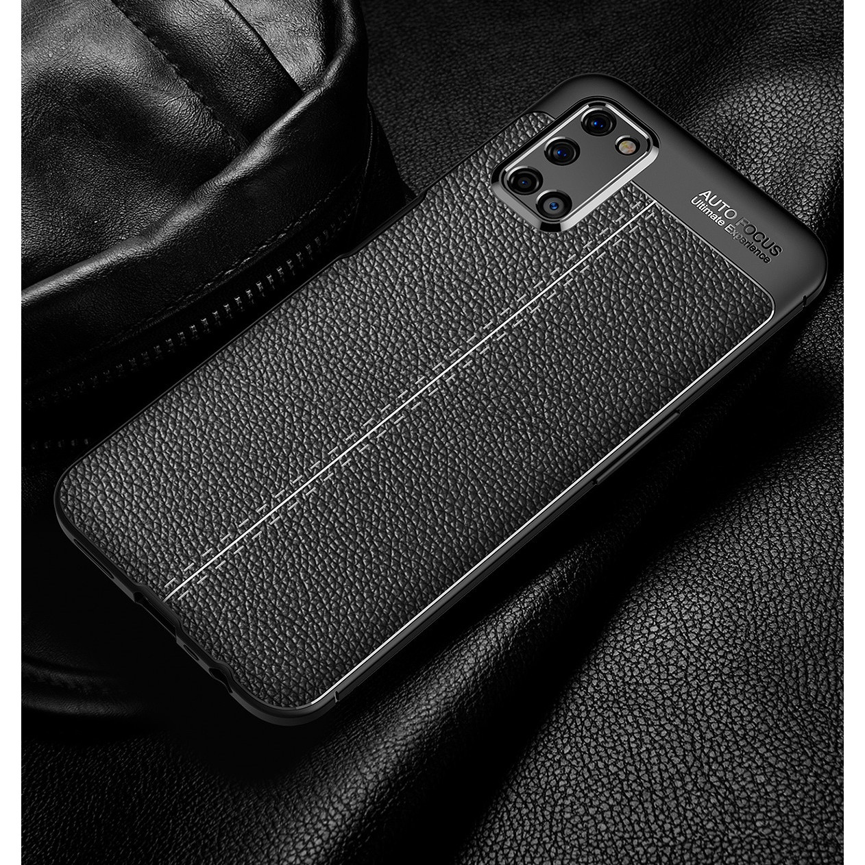 Ốp lưng silicon dẻo giả da Auto Focus cao cấp dành cho OPPO A92 - Hàng chính hãng