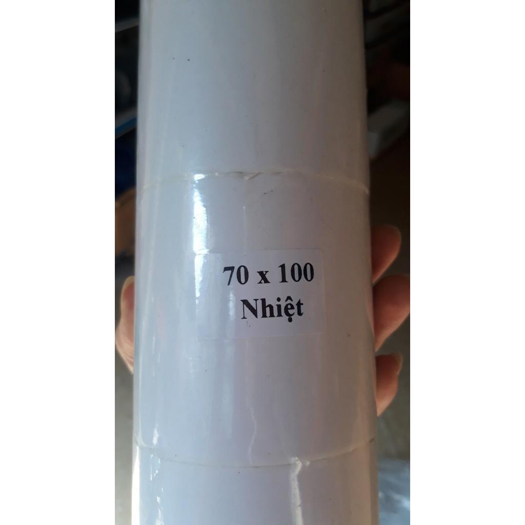 Tem nhiệt, giấy in nhiệt in vận đơn, tem in phiếu giao hàng khổ 70x100mm