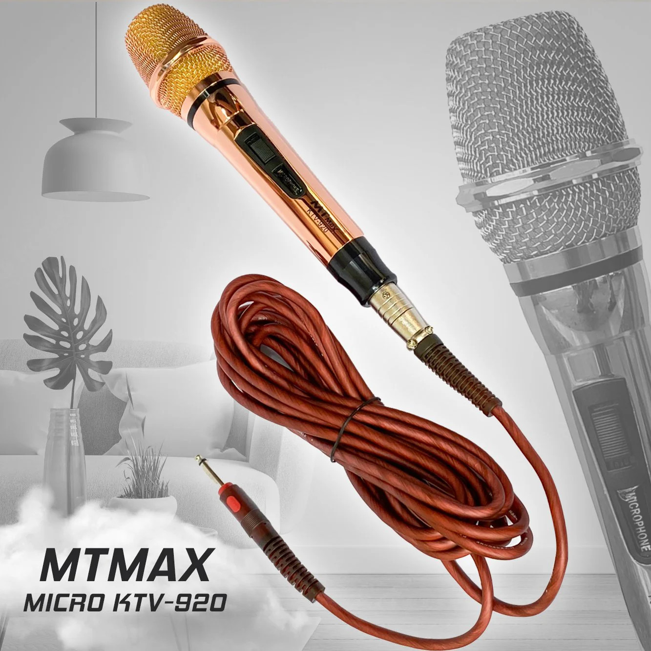 Micro karaoke có dây MTMAX KTV920 - KTV930. Hàng Chính Hãng