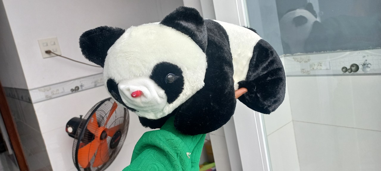 Gấu nhồi  bông gấu trúc  trắng đen