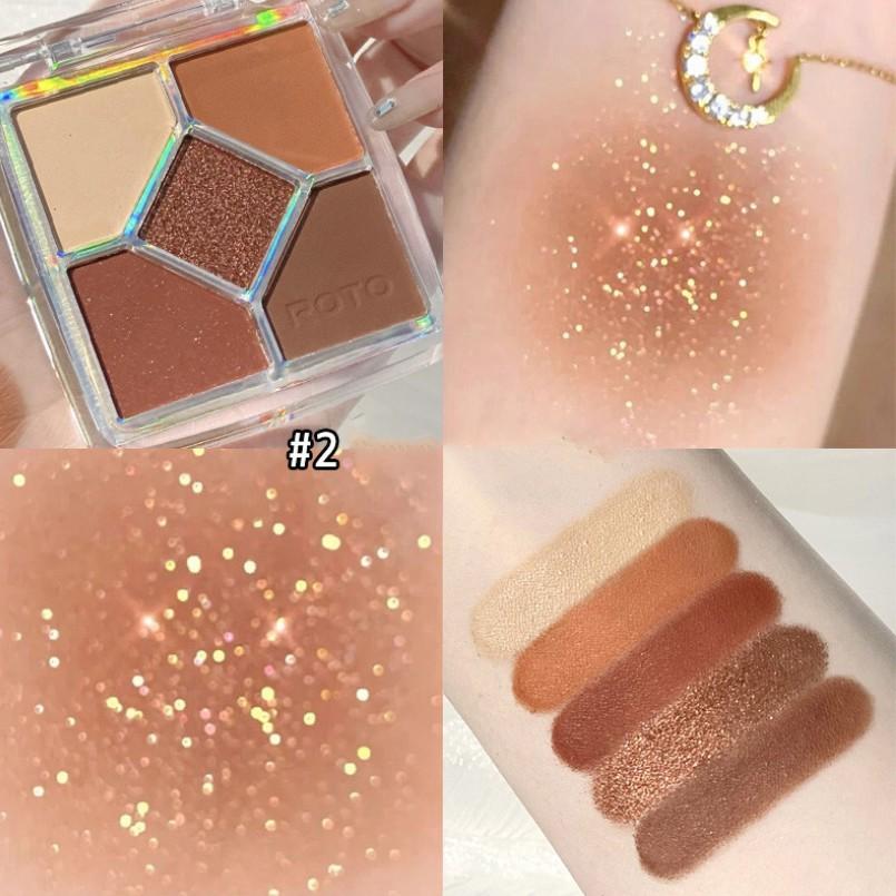 Phấn mắt 5 màu ROTO Eye Shadow Colors Tone màu xám lạnh 8.5g