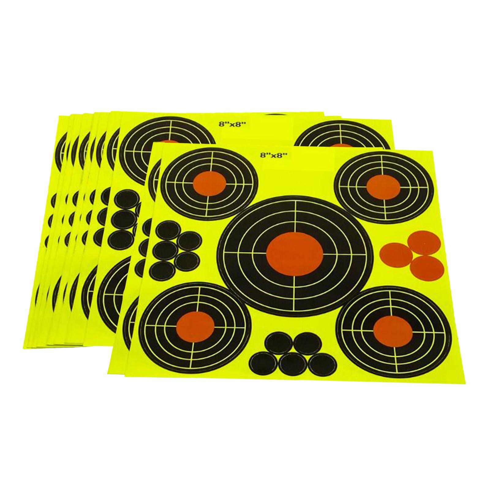 10x Exercise Reactive Target Target Paper Stickers