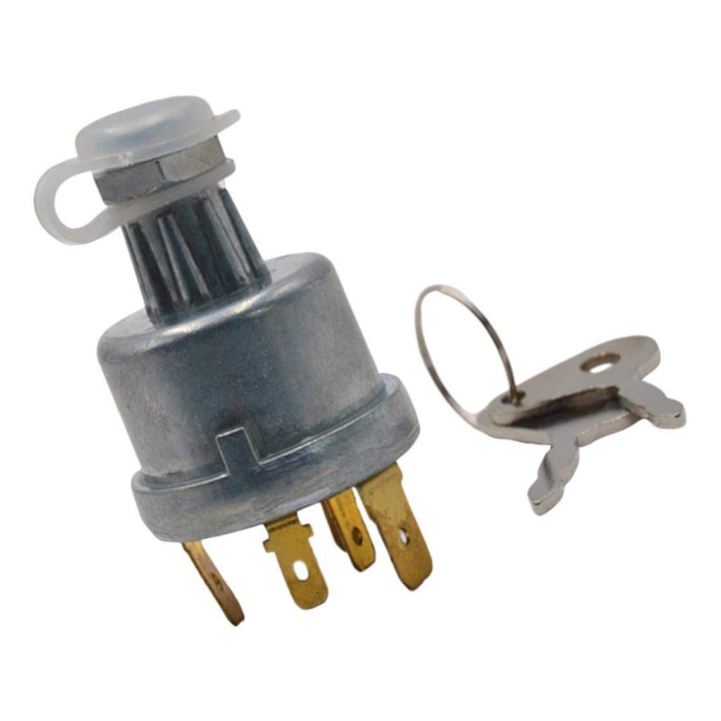 4 Position Universal Ignition Switch w/ Keys for Lucas 12/24V 128SA Tractor