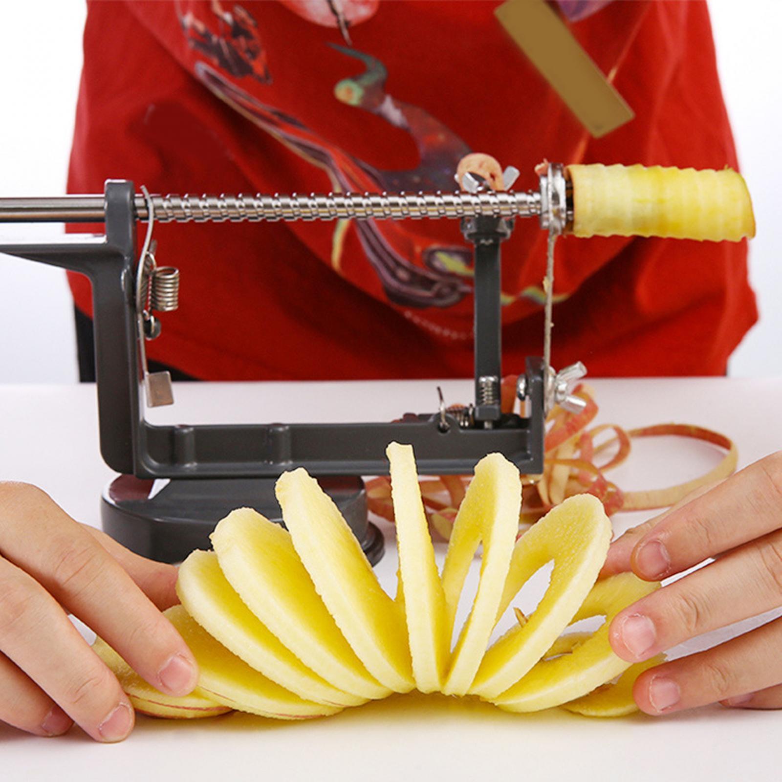 Fruit Peeling, Slicer and Corer Strong Scution Fruit Slicing Machine for Shop