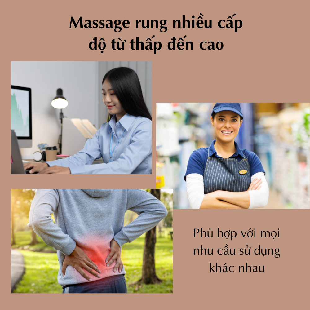 Máy massage toàn thân CTFAST R12: Đai mát xa toàn thân nhiệt hồng ngoại 3D mô phỏng bàn tay con người - Chuyên sâu giảm đau cổ, vai, gáy, lưng..Dễ dàng sử dụng tại nhà, văn phòng, ô tô - Tặng kèm túi đựng cao cấp