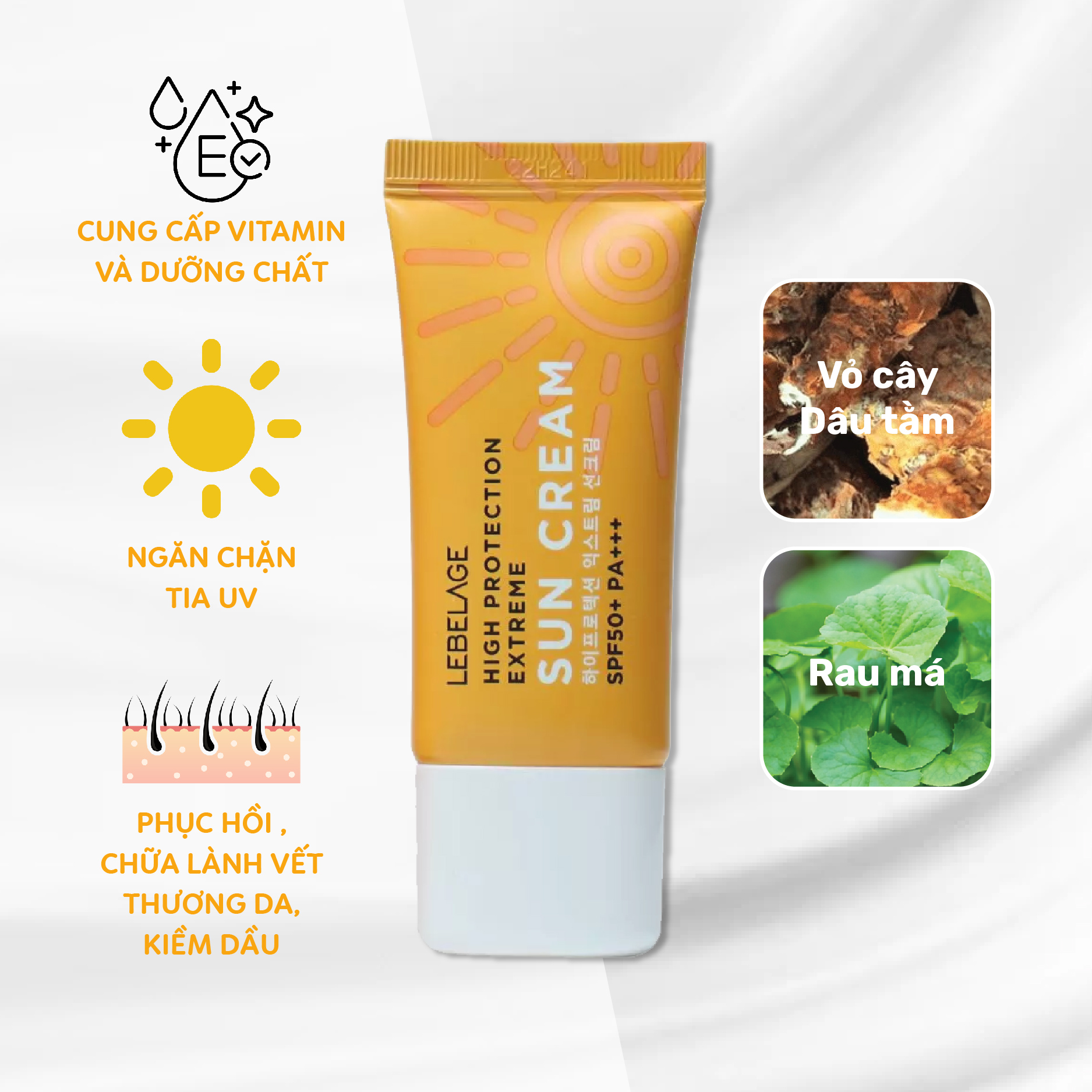 Kem Chống Nắng Lebelage High Protection Extreme Sun Cream  Spf50+Pa+++ 30ml