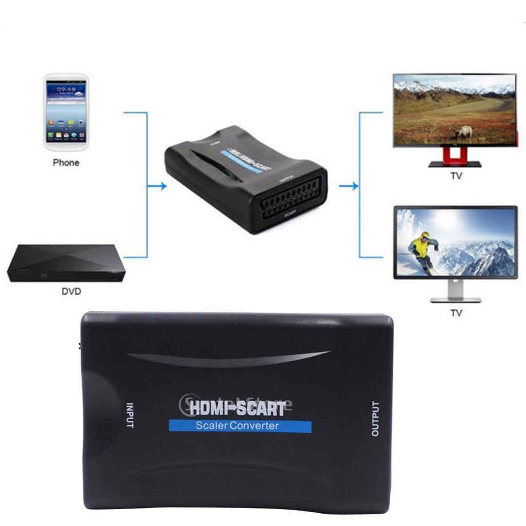 To Video Audio Converter Adapter For TV DVD VHS VCR