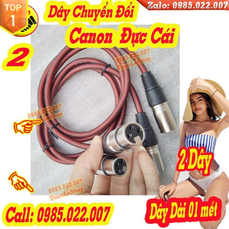 BỘ 2 DÂY CANON CÁI SANG CANON ĐỰC - 1 MÉT LOẠI TỐT