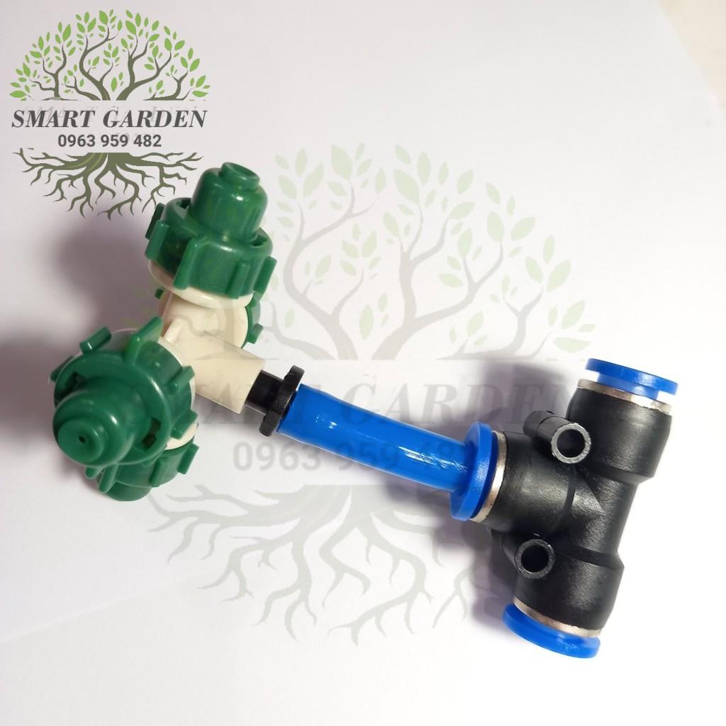 Béc phun sương 4 hướng kèm kết nối nhanh 8mm