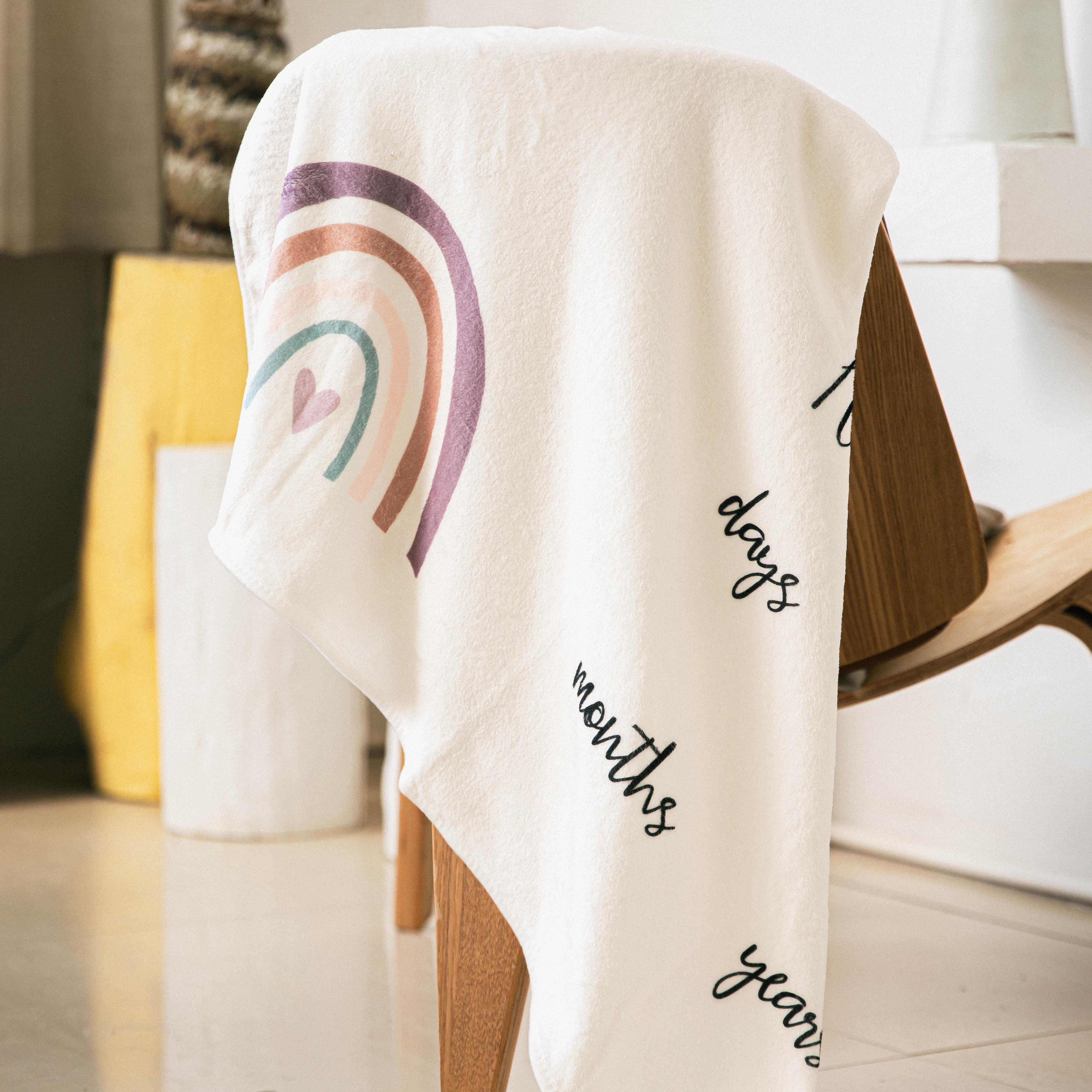 4 Cái/bộ Sơ Sinh Cột Mốc Dép Nỉ Chăn Cho Bé Hàng Tháng Ghi Tăng Trưởng Đạo Cụ Chụp Ảnh Sáng Tạo Nền Vải