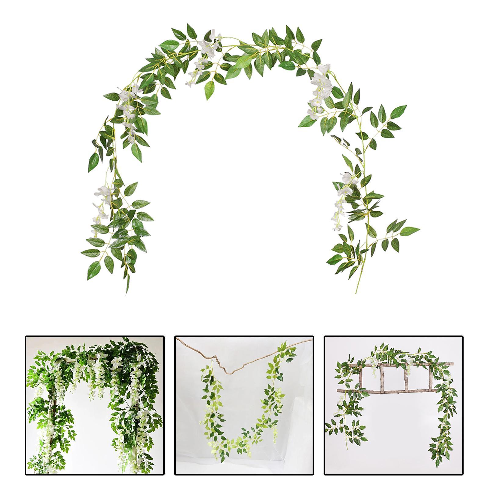 Artificial Vine Floral Garland Fake Leaf Plants Vine for Room