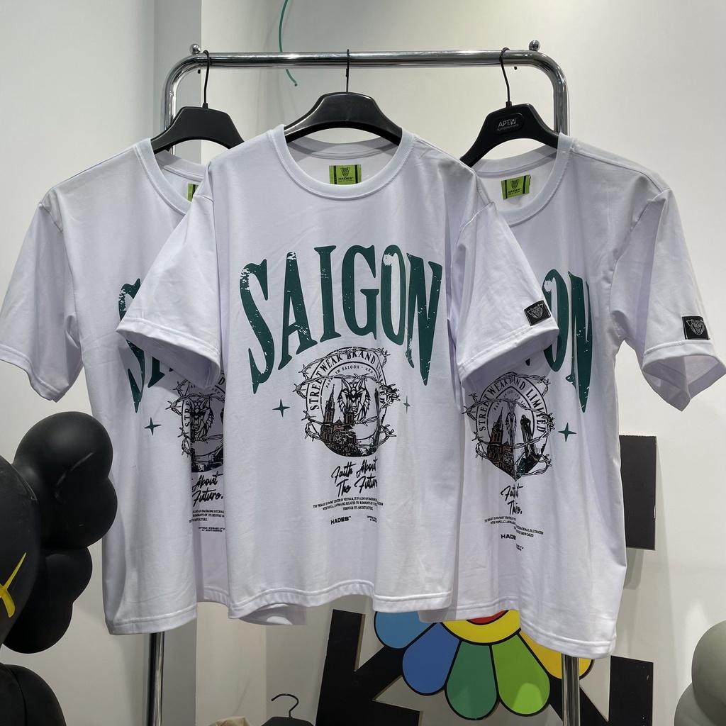 Áo phông local brand Hades Sai gon, áo thun from rộng unisex , basic tee oversize nam nữ - Gin store