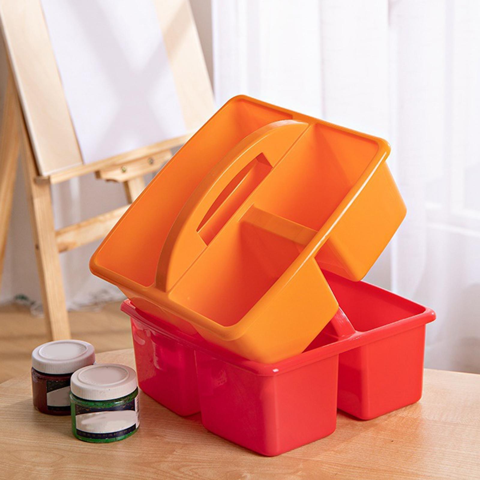 Desktop Caddy with Compartments Bin, Craft Organizer Case, Classroom Caddy