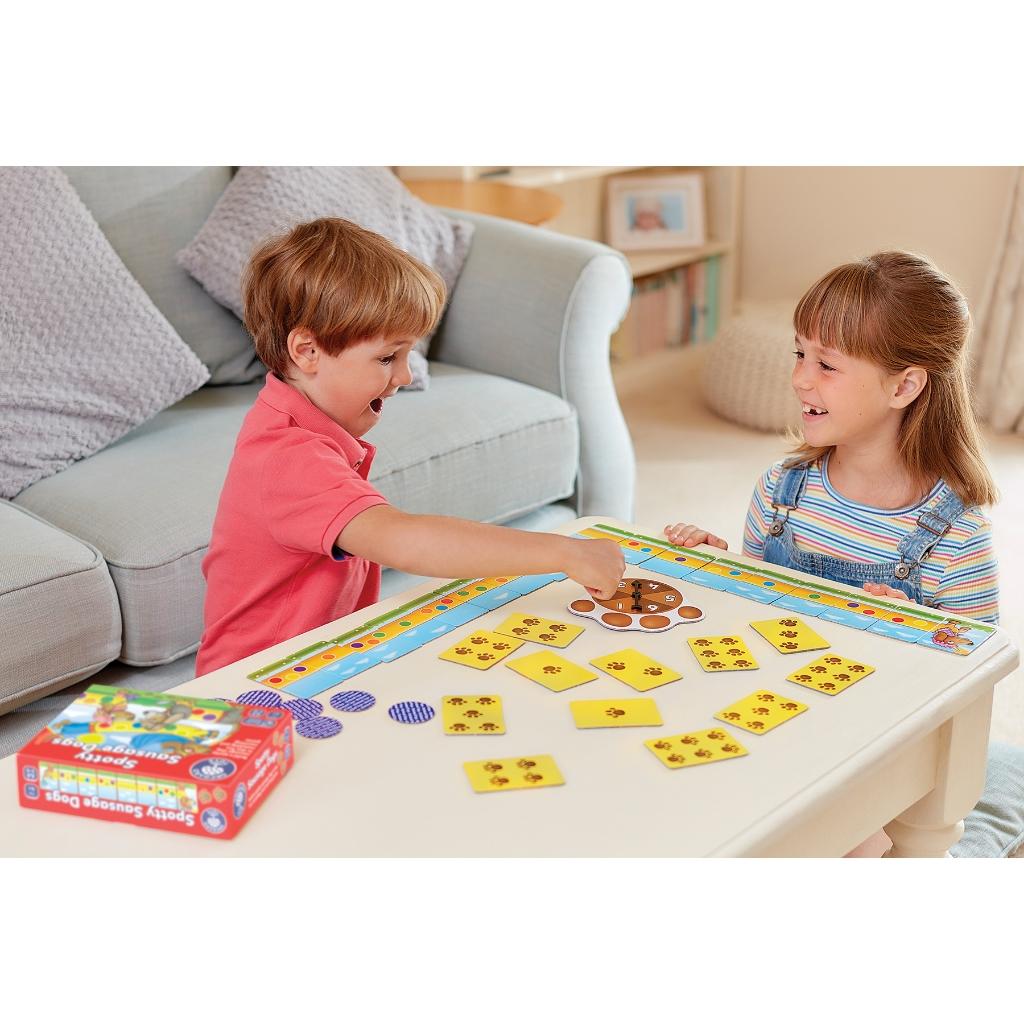 Trò chơi trí tuệ Spotty Sausage Dogs - Orchard Toys giúp trẻ làm quen với toán và nhận biết màu sắc