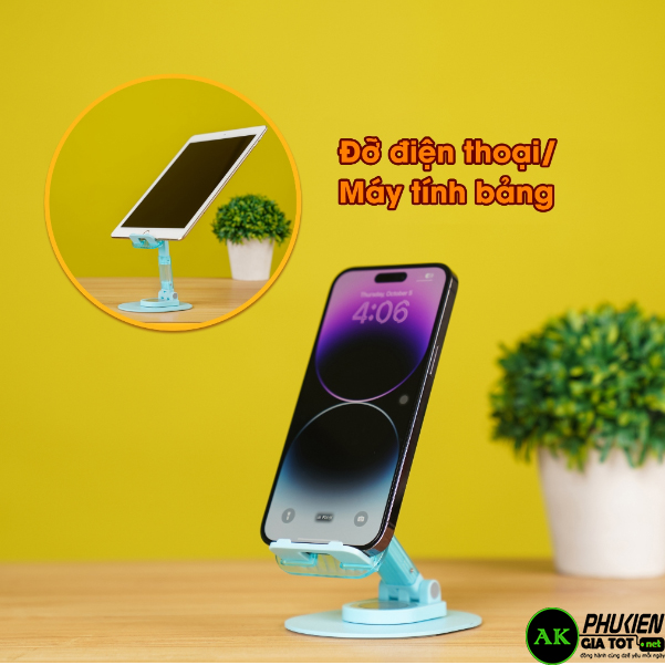 Giá đỡ điện thoại, máy tính bảng C35 Chân đế hợp kim cao cấp, kệ điện thoại chắc chắn – Hàng chính hãng