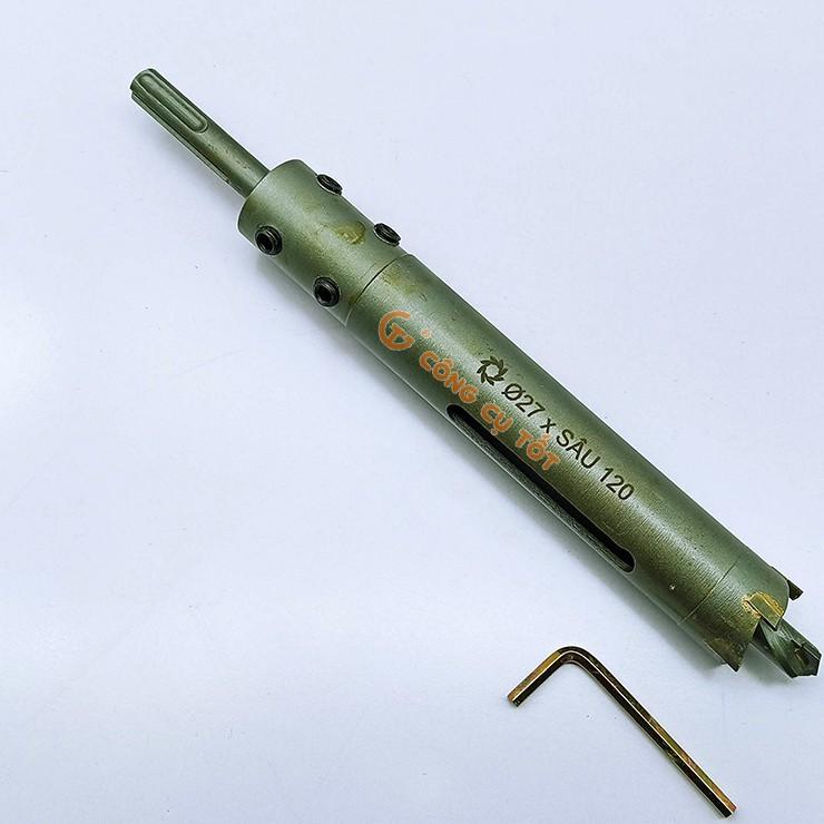 Mũi khoét tường đuôi gài sâu 120mm