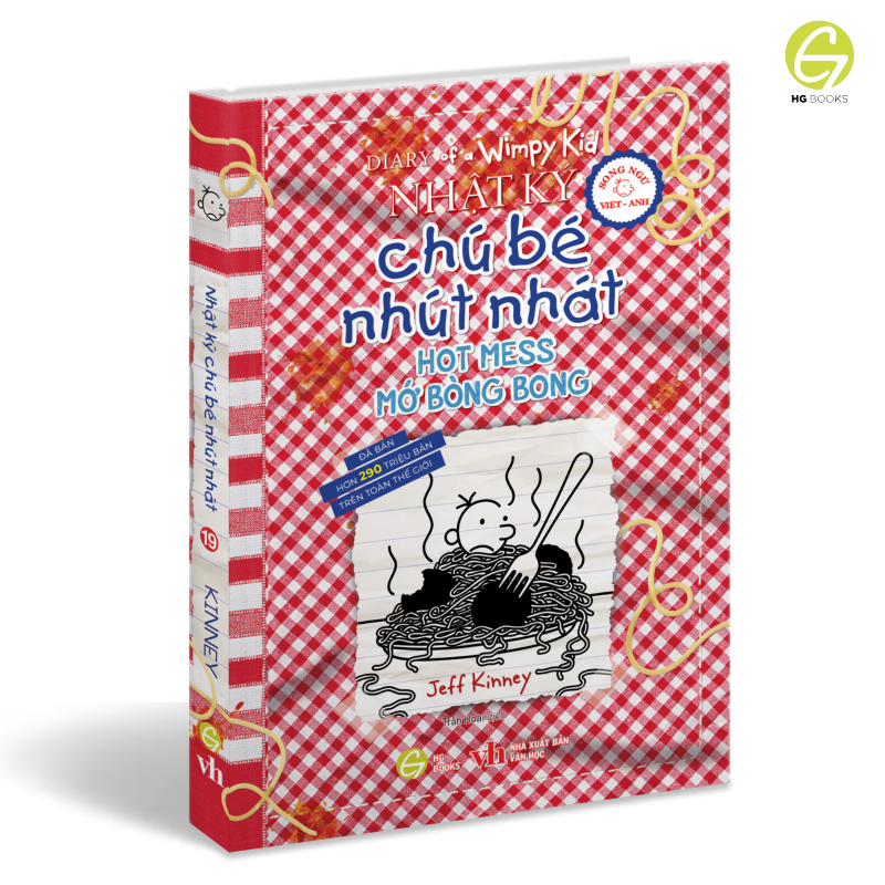 Nhật Ký Chú Bé Nhút Nhát tập 19 song ngữ &amp; tiếng Việt - Diary of a Wimpy Kid: Hot mess, tặng file nghe &amp; note từ vựng