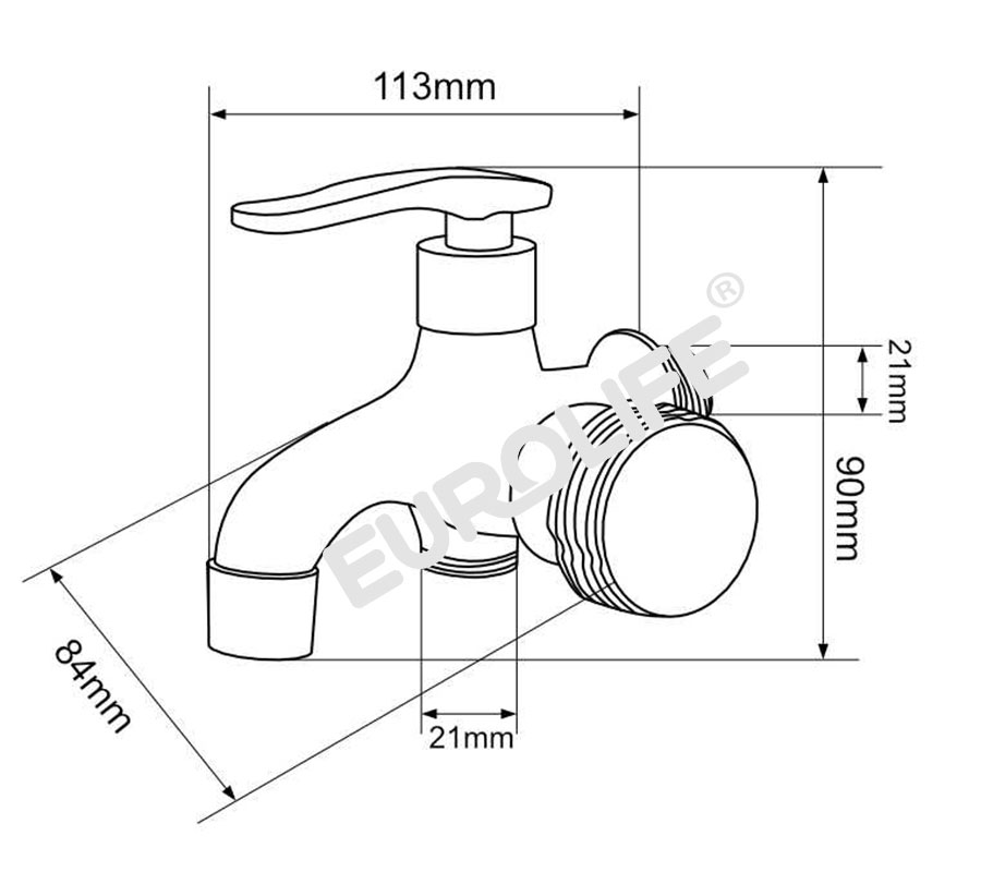 Củ sen lạnh Đồng mạ Crome Eurolife EL-SL112