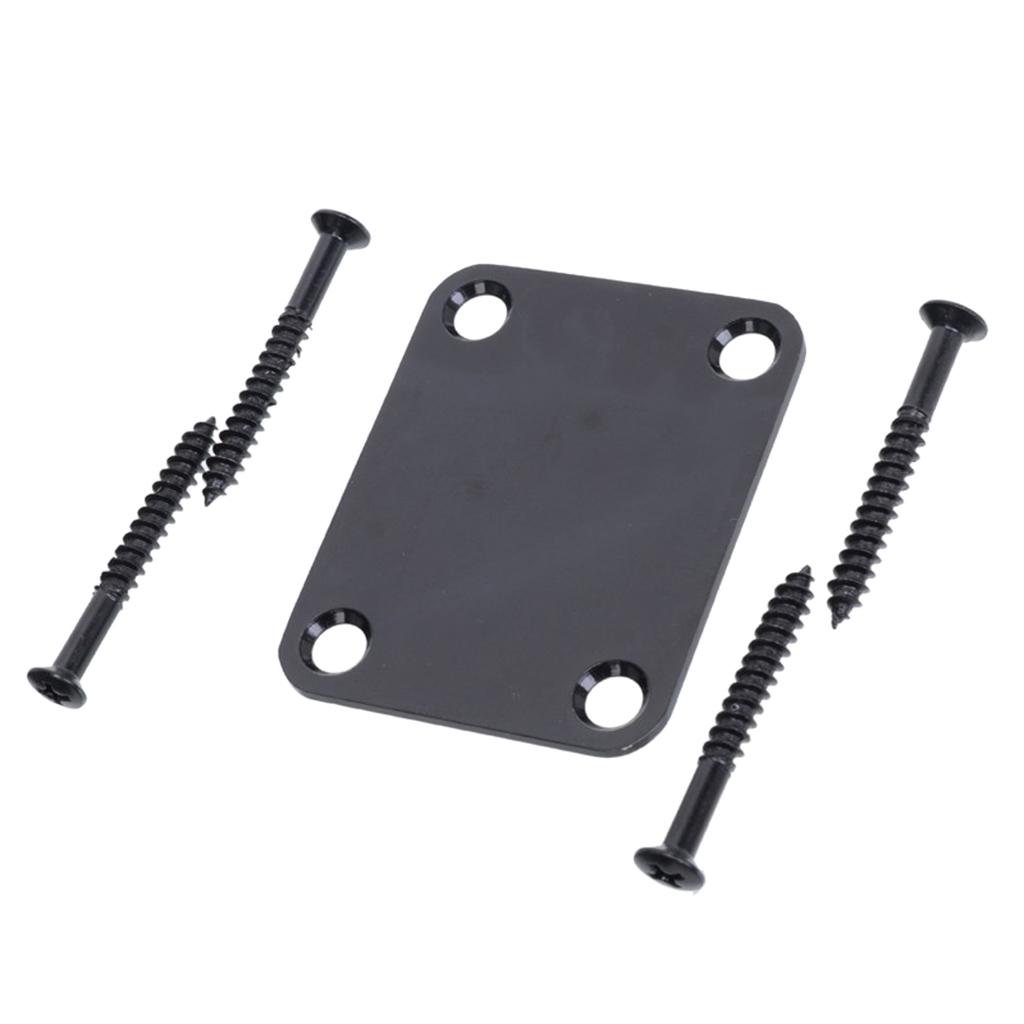 1 Set Guitar Neck Plate For Electric Guitar Bass Replacement