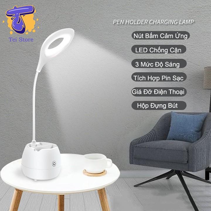 Đèn Học Để Bàn Chống Cận Mini, Đèn Học Sinh LED, Tích Điện 12h Siêu Sáng - DN02