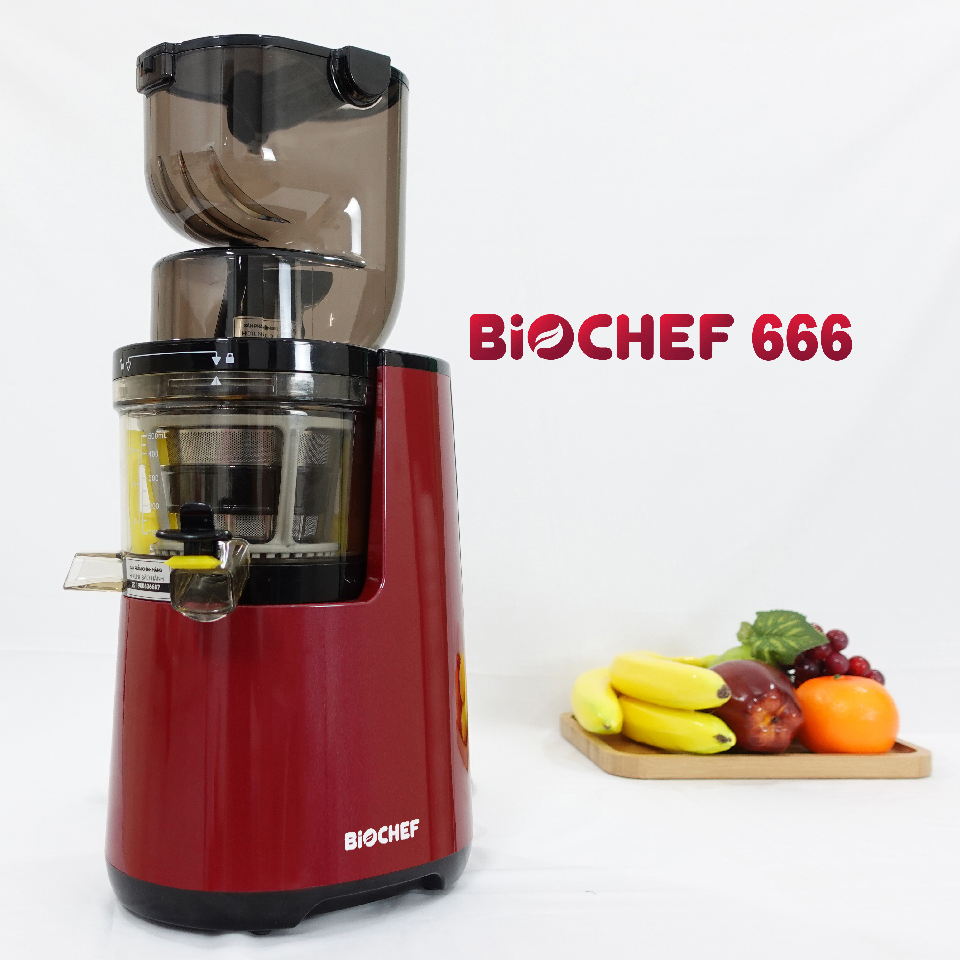 Combo Máy ép trái cây Biochef 666 + Máy xay nấu sữa hạt Biochef Au9 - Hàng Chính Hãng