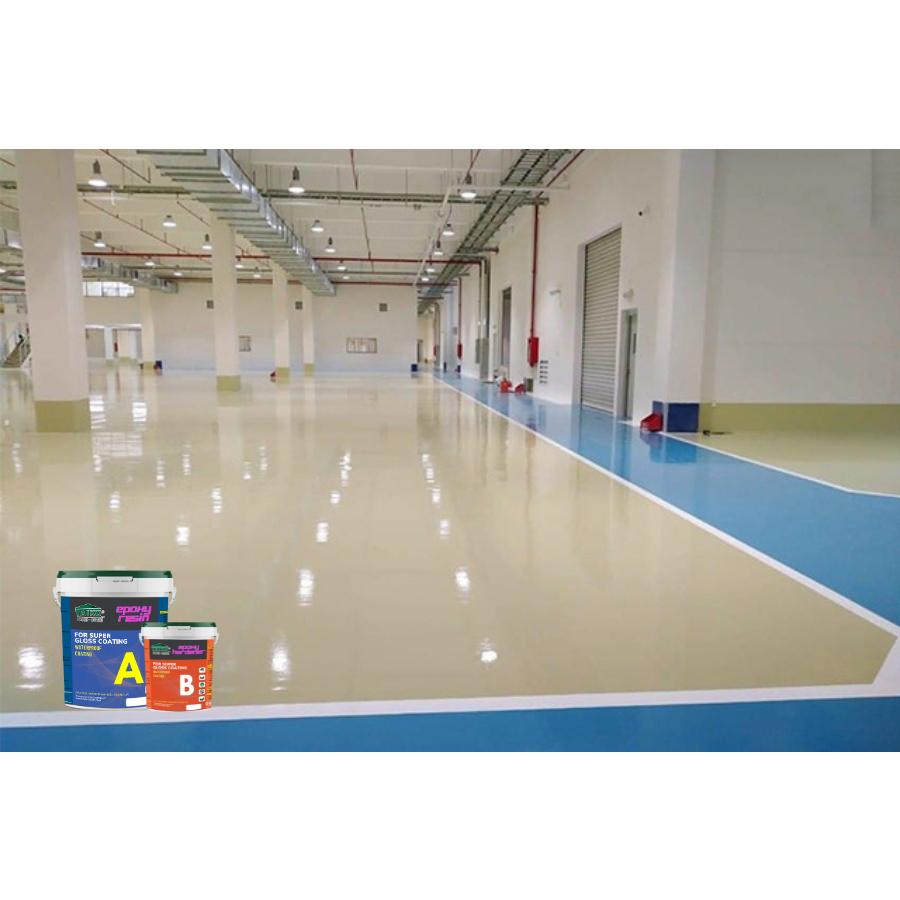 Sơn Chống Thấm TAIKOMI Epoxy -  Chống thấm 2 thành phần A - B trong suốt, sử lý chống thấm mặt sàn nhà vệ sinh,gạch men