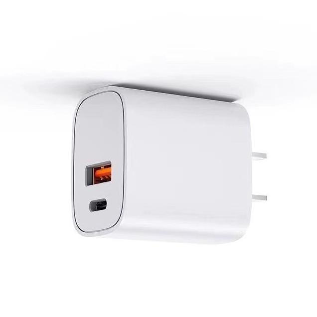 Bộ sạc cổng kép PD20W kiểu dáng mới nhất Bộ sạc nhanh PD phù hợp với đầu sạc nhanh Apple 14 tùy chỉnh bộ sạc được chứng nhận ETL