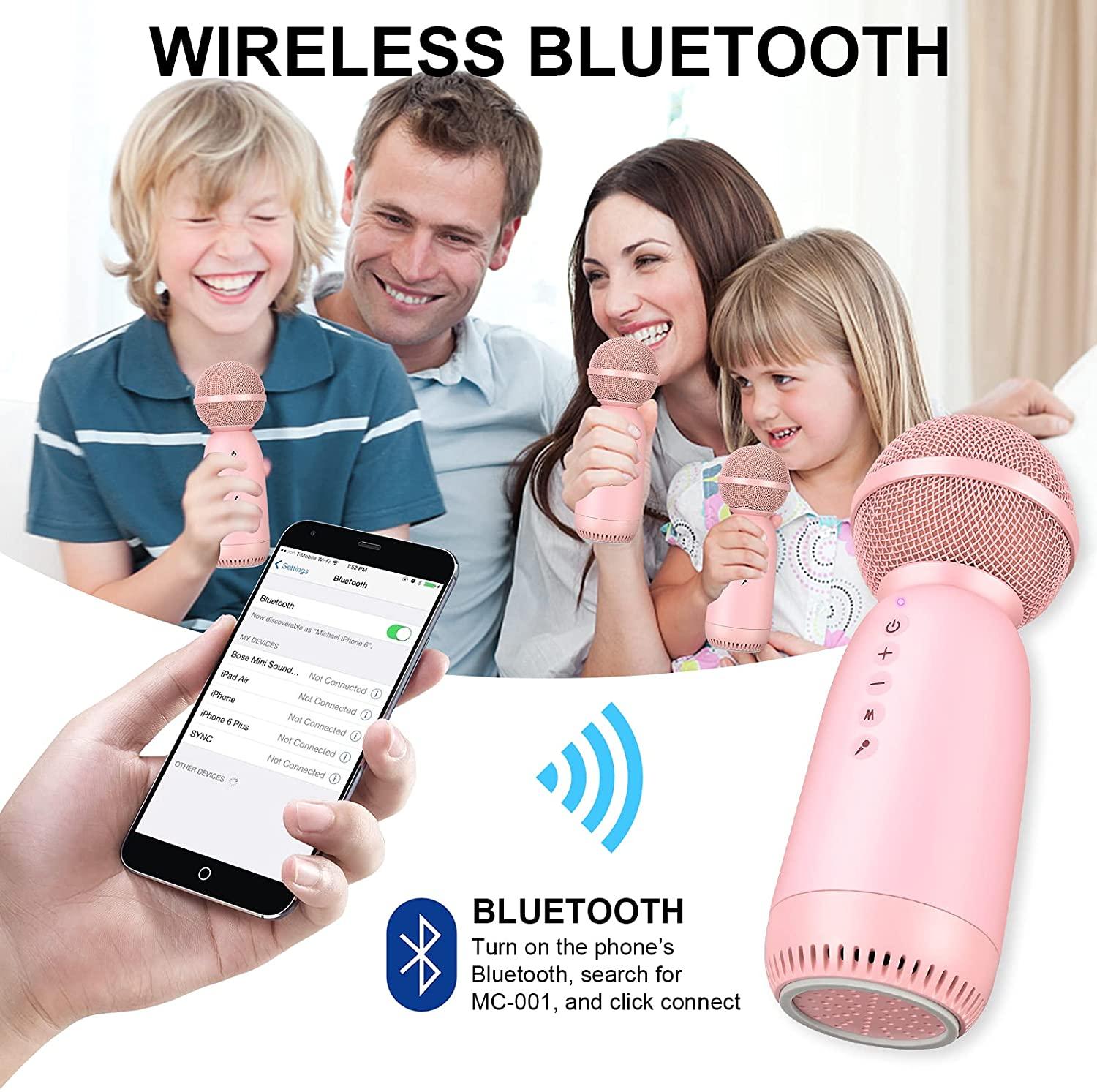 Micrô không dây cho trẻ em, Micrô loa Bluetooth cầm tay di động