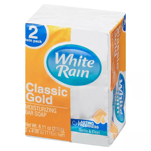 Xà bông cục White Rain Moisturizing Classic Gold loại 115g x 2 cục - USA