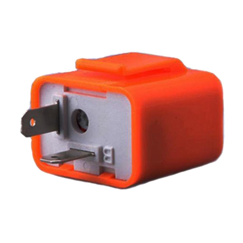 10x 2 Pin 12V Universal Motorcycle Electronic  Flasher For Motorcycle