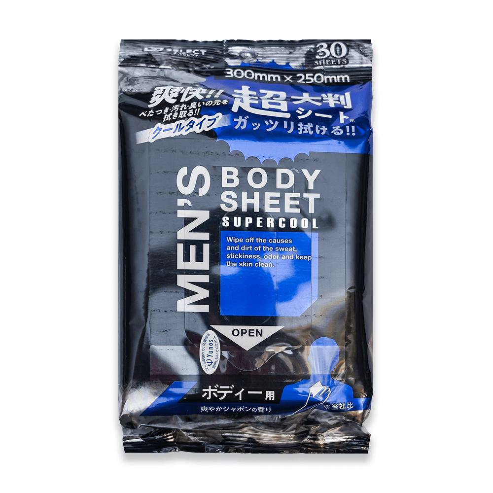Khăn Ướt Khử Mùi Và Siêu Làm Mát Cơ Thể Cho Nam S Select Nhật Bản (30 Miếng/Gói)
