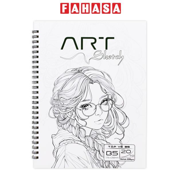 Tập Vẽ Lò Xo Art Sketch B5 - 40 Trang 220 - The Sun 03