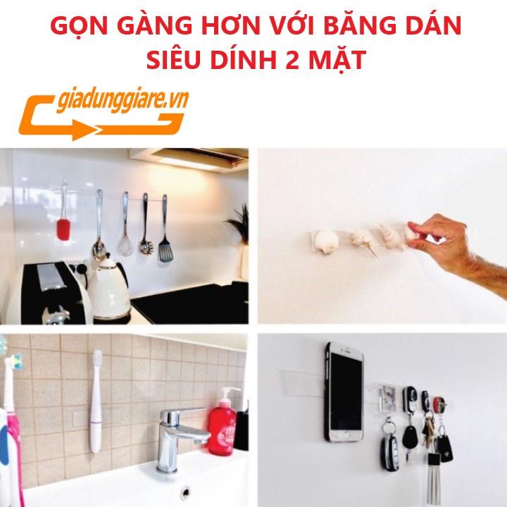 Băng keo siêu dính 2 mặt cuộn keo dán dính cường lực dùng đa năng trên mọi bề mặt - giadunggiare.vn